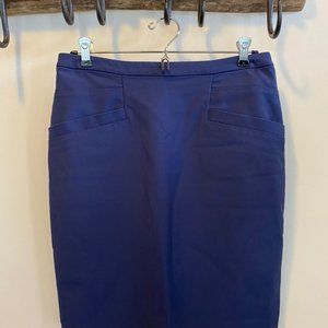 H&M Navy Pencil Skirt